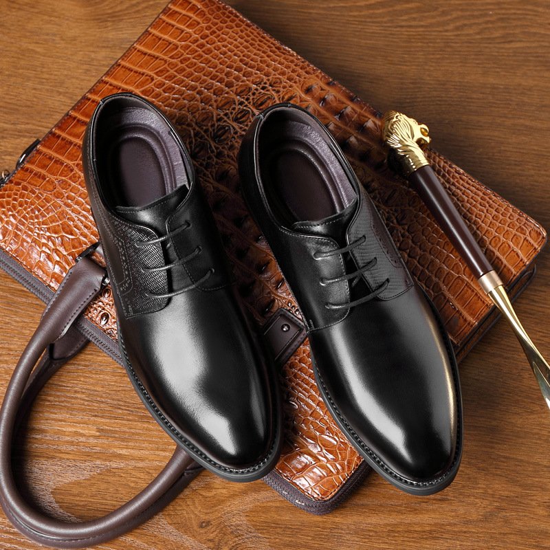 Business Formal Wear Leather Shoes Men's Pointed Casual Shoes - Image 3